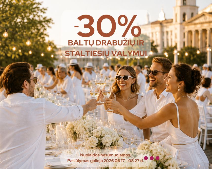Baltiems drabužiams -30%
